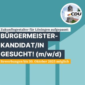 AUSSCHREIBUNG BÜRGERMEISTERKANDIDAT/IN