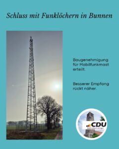 Endlich besseres Netz für Bunnen!