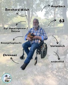 Heute stellen wir euch Bernhard Willoh aus Angelbeck vor.