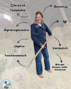 Heute stellen wir euch Christine Hülsmann aus Benstrup vor.