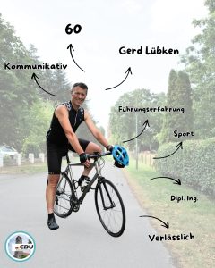 Den Abschluss unserer Vorstellungsreihe macht Gerd Lübken aus Bunnen.