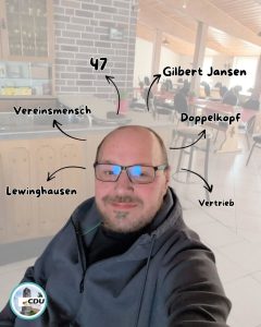 Heute stellen wir euch Gilbert Jansen aus Lewinghausen vor.
