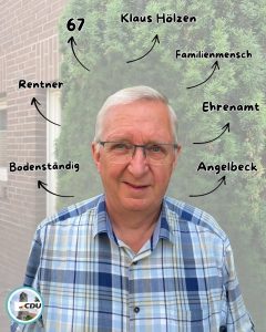 Heute stellen wir euch Klaus Hölzen aus Angelbeck vor.